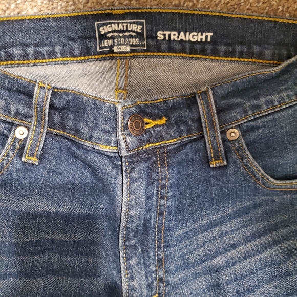 Levi Strauss Signature Mens Jeans Straight 34x32 - Picture 5 of 7
